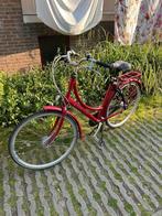 Rode Batavus dames stadsfiets maat 56, Fietsen en Brommers, Ophalen, 53 tot 56 cm, Versnellingen, Zo goed als nieuw