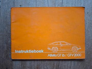 Alfa Romeo Alfetta GT 1.6 / GTV 2000 Instruktieboek - 1976 beschikbaar voor biedingen