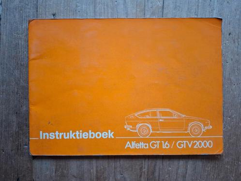 Alfa Romeo Alfetta GT 1.6 / GTV 2000 Instruktieboek - 1976, Auto diversen, Handleidingen en Instructieboekjes, Ophalen of Verzenden