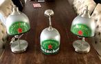 cafe mancave bar 3 Heineken lampen 2 x staand en 1 x wand, Ophalen of Verzenden, Zo goed als nieuw, Overige typen, Heineken