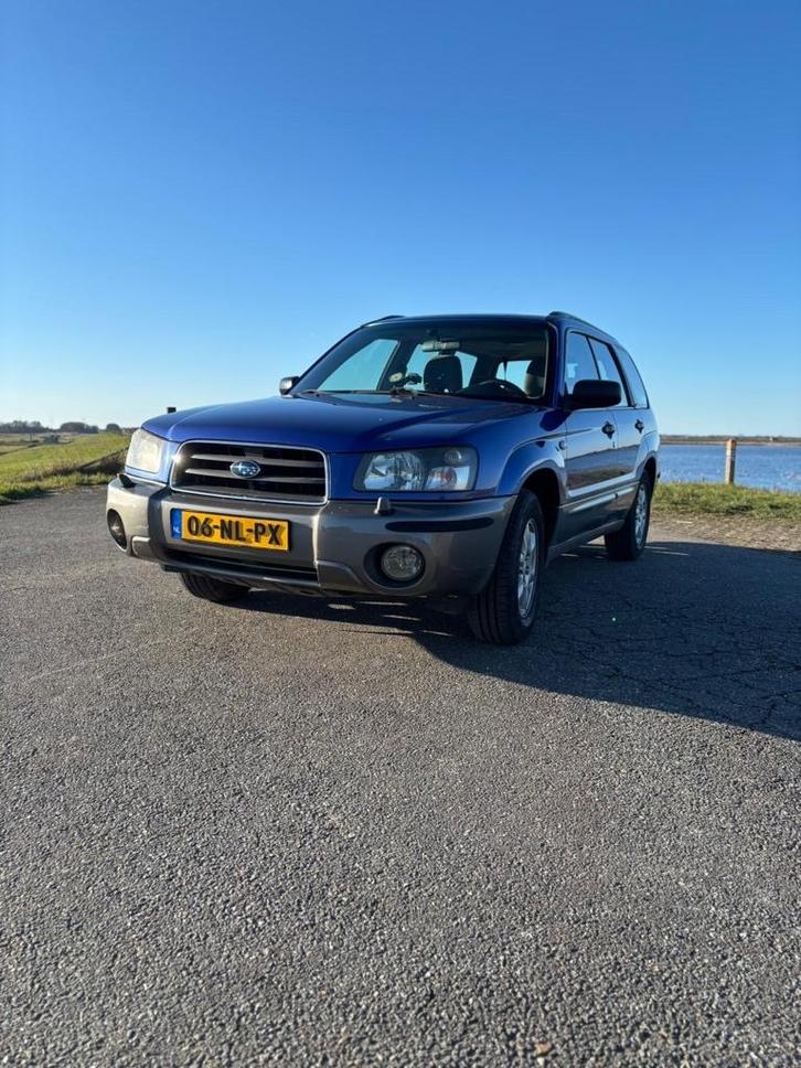 Subaru Forester 2.0 X AWD 2003 Blauw Airco en Pano dak!, Auto's, Subaru, Particulier, Forester, 4x4, ABS, Airbags, Airconditioning
