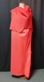 Rund - Leer Fel Neon Rood(zie omschrijving!), Hobby en Vrije tijd, Stoffen en Lappen, Leer of Kunstleer, Nieuw, Ophalen of Verzenden