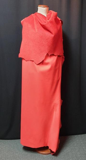 Rund - Leer Fel Neon Rood(zie omschrijving!) beschikbaar voor biedingen