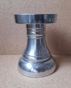 Metalen Kandelaar - Modern Design, Ophalen of Verzenden, Zo goed als nieuw, Metaal, Grijs