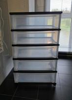 Iris Ohyama ladekast ladesysteem 5x lades 30 L met wielen, Huis en Inrichting, Ophalen, Kunststof, 5 laden of meer, 100 tot 150 cm