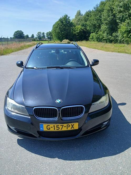 BMW 3-Serie 2.0 D 320 Touring AUT 2009 Zwart, Auto's, BMW, Particulier, 3-Serie, ABS, Adaptive Cruise Control, Airbags, Airconditioning