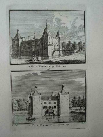 325-326 / Heiloo  Huis Ypenstein Kopergravure 1750 beschikbaar voor biedingen