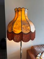 Lampenkap vintage, Huis en Inrichting, Lampen | Lampenkappen, Ophalen, Zo goed als nieuw, Beige, Rond