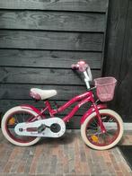 Vrolijke Amigo meisjesfiets 16inch met zijwielen, Ophalen, Zijwieltjes, Amigo, 16 tot 20 inch