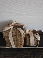 Riviera maison rattan groot en klein, Huis en Inrichting, Ophalen of Verzenden, Zo goed als nieuw, Rond, Riet