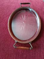 Glazen dienblad jaren '60 € 45,00, Ophalen of Verzenden