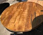 Rond tafelblad - dia 150 cm (mango hout), 150 tot 200 cm, Tafelblad, 150 tot 200 cm, Rond
