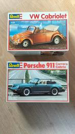 Vw cabriolet en een Porsche Cabriolet 1:25, Overige merken, Auto, Groter dan 1:32, Nieuw