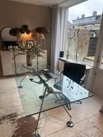 Nomos Tecno tafel – glas/chroom, Huis en Inrichting, Ophalen, Gebruikt
