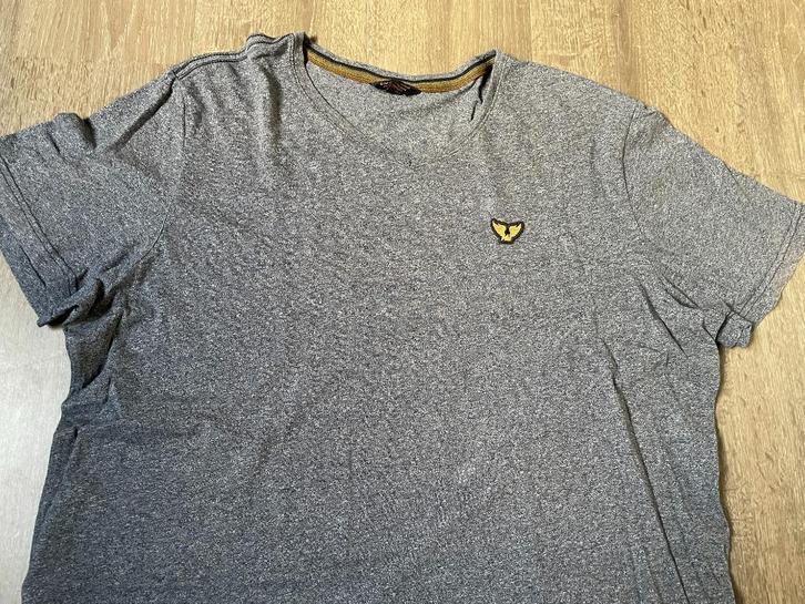 T shirt PME XXXL blauw gemêleerd V hals ZGAN, Kleding | Heren, T-shirts, Zo goed als nieuw, Overige maten, Blauw, Ophalen of Verzenden