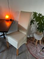 Witte sky lederen stoelen twee stuks, Huis en Inrichting, Fauteuils, Ophalen, Overige materialen, 75 tot 100 cm, Zo goed als nieuw