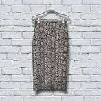 Zara Rok Maat S Grijs Zwart Midi Koker Slangenprint, Z, Z, Verzenden, Z