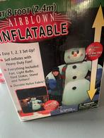 Sneeuwpop kerst met verlichting en staande voet, Diversen, Kerst, Ophalen of Verzenden, Zo goed als nieuw