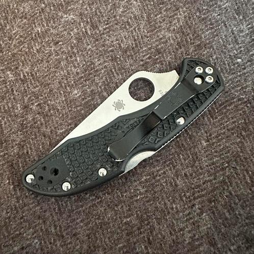 Spyderco Delica VG-10 Zwart Gebruikt Zakmes, Verzamelen, Overige Verzamelen, Gebruikt, Verzenden