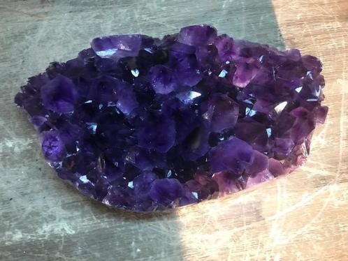 Amethist cluster (20) 2,5 kg, 21x13x7 cm diep paars, Verzamelen, Mineralen en Fossielen, Mineraal, Ophalen of Verzenden