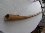 Handgemaakte houten midwinterhoorn zonder mondstuk 110cm, Muziek en Instrumenten, Blaasinstrumenten | Hoorns, Ophalen, Gebruikt