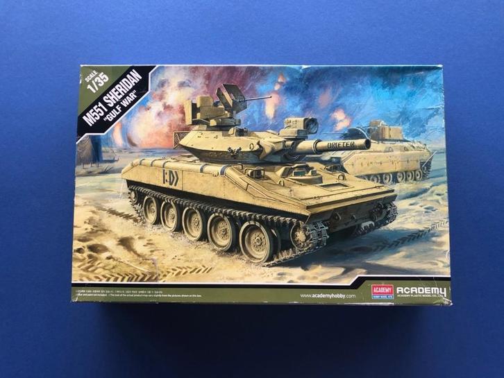 ACADEMY	13208	M551 Sheridan Gulf War	1/35, Hobby en Vrije tijd, Modelbouw | Auto's en Voertuigen, Nieuw, Auto, 1:32 tot 1:50, Italeri