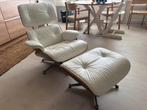 Ottoman fauteuil van Eames Chair wit, Ophalen of Verzenden, Gebruikt, Leer