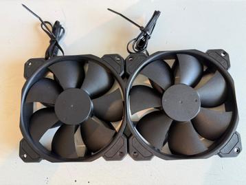 2 x Corsair 120mm Fan, zwart beschikbaar voor biedingen