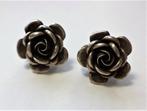 Mooie zilveren oorclips roos, Teka Theodor Klotz (6722-769), Ophalen, Zo goed als nieuw, Zilver, Zilver
