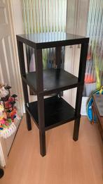 3x IKEA Lack Zwart Tafeltjes - Stapelbaar of Los, Ophalen, Gebruikt