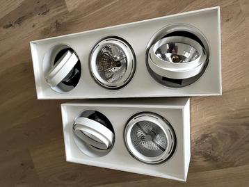 5x Plafond Design spot wit rechthoekig /st beschikbaar voor biedingen