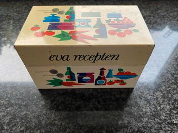 Vintage blik met recepten kaartenbak  uit de zestiger jaren beschikbaar voor biedingen