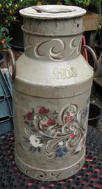 Beschilderde 30 liter melkbus, Tuin en Terras, Tuinwanddecoratie, Ophalen of Verzenden, Gebruikt
