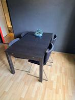 Uitschuifbare eettafel inclusief stoelen, Huis en Inrichting, Tafels | Eettafels, Ophalen, 200 cm of meer, 50 tot 100 cm, Zo goed als nieuw