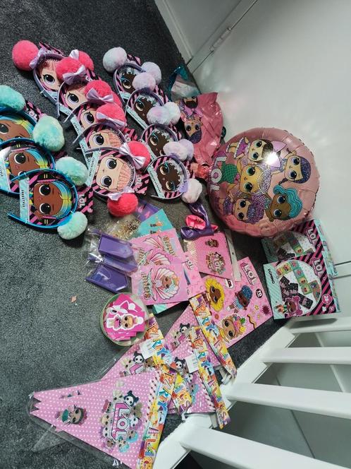 nieuw LOL  kinderfeestje compleet, Hobby en Vrije tijd, Feestartikelen, Nieuw, Feestartikel, Verjaardag, Ophalen of Verzenden