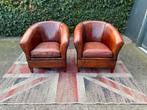 2 x schapen leren Lounge Atelier fauteuils !!!, Ophalen, Gebruikt, 2 x schapen leren Lounge Atelier fauteuils, Lounge Atelier