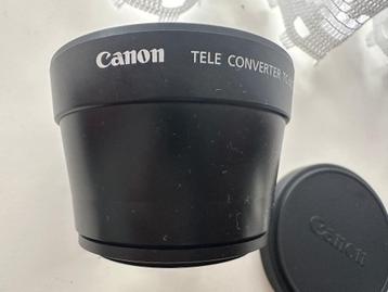 canon TC- DC 58N teleconverter  met adapter voor- G5 camera beschikbaar voor biedingen