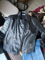 Stefanel leather jacket / Jas dames, Ophalen of Verzenden, Zo goed als nieuw, Maat 38/40 (M), Zwart