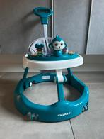 Baby loopstoel - wit / turquoise - aapje, Ophalen, Gebruikt, Jongen of Meisje