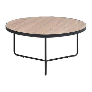 Salontafel lichtbruin/zwart MELOD beschikbaar voor biedingen