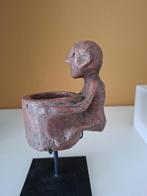 Ban Chiang Terracotta Beeldje met Pot, Ophalen of Verzenden