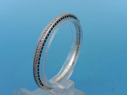 Zilveren Pandora armband                                Z194, Sieraden, Tassen en Uiterlijk, Armbanden, Gebruikt, Zilver, Roze