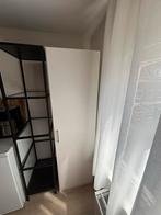 Zwart kastje met glazen planken, Huis en Inrichting, Kasten | Kledingkasten, Ophalen, Met plank(en), Minder dan 50 cm, Gebruikt