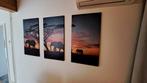 Olifanten met zonsondergang!, Ophalen, Gebruikt, Schilderij, Minder dan 50 cm