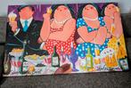 Print "dikke dames", Antiek en Kunst, Ophalen