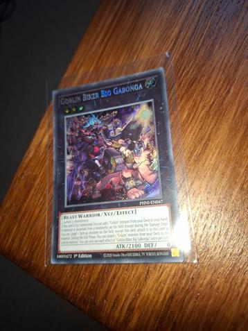 Yu-gi-oh Goblin Biker Big Gabonga  PHNI  Secret Rare  beschikbaar voor biedingen