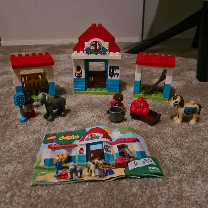 Duplo paardenstal (10868), Kinderen en Baby's, Speelgoed | Duplo en Lego, Zo goed als nieuw, Duplo, Complete set, Ophalen of Verzenden