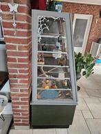 Vogelkooi van omgebouwde bakkerskast, Ophalen, Vintage, 50 tot 100 cm, Glas