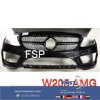 W205 C43 AMG Voorbumper + diamond gril Mercedes C Klasse bum, Gebruikt, Voor, Mercedes-Benz, Ophalen of Verzenden