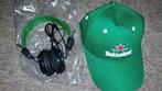 Heineken Petje & Headset - Limited Edition, Verzamelen, Biermerken, Ophalen of Verzenden, Nieuw, Heineken